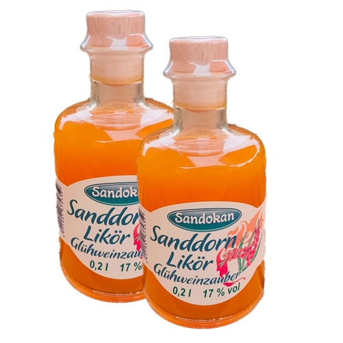 2er Spar-Set: Sanddorn Likör Glühweinzauber