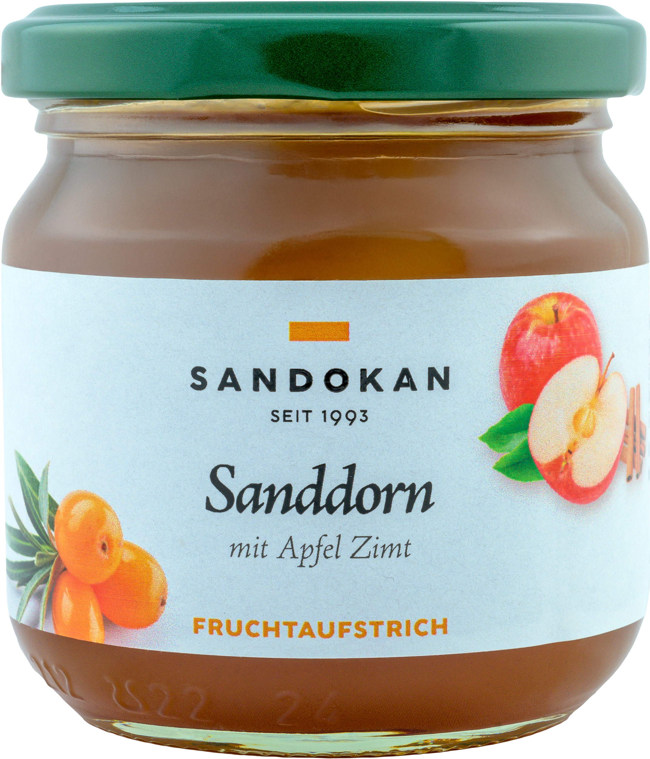 Fruchtaufstrich Sanddorn Apfel-Zimt 225 g
