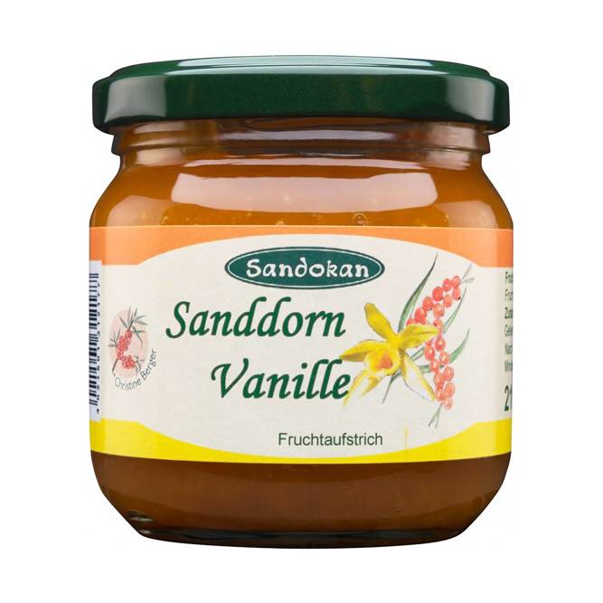 Sanddorn-Vanille Fruchtaufstrich 215 g