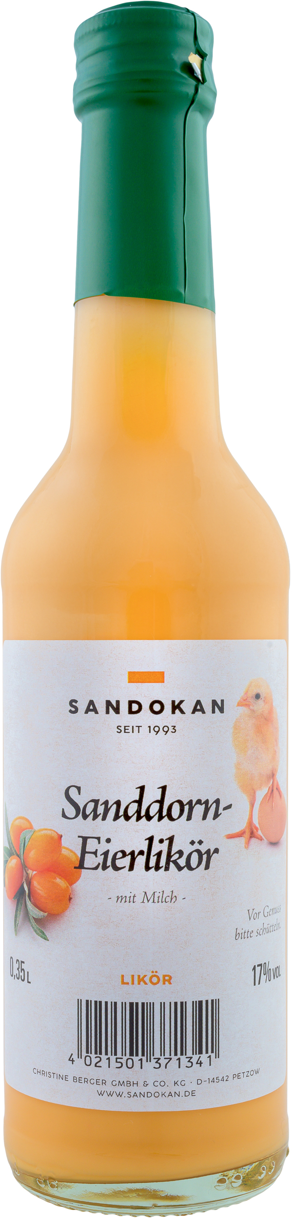 Sanddorn-Eierlikör in 0,35 l