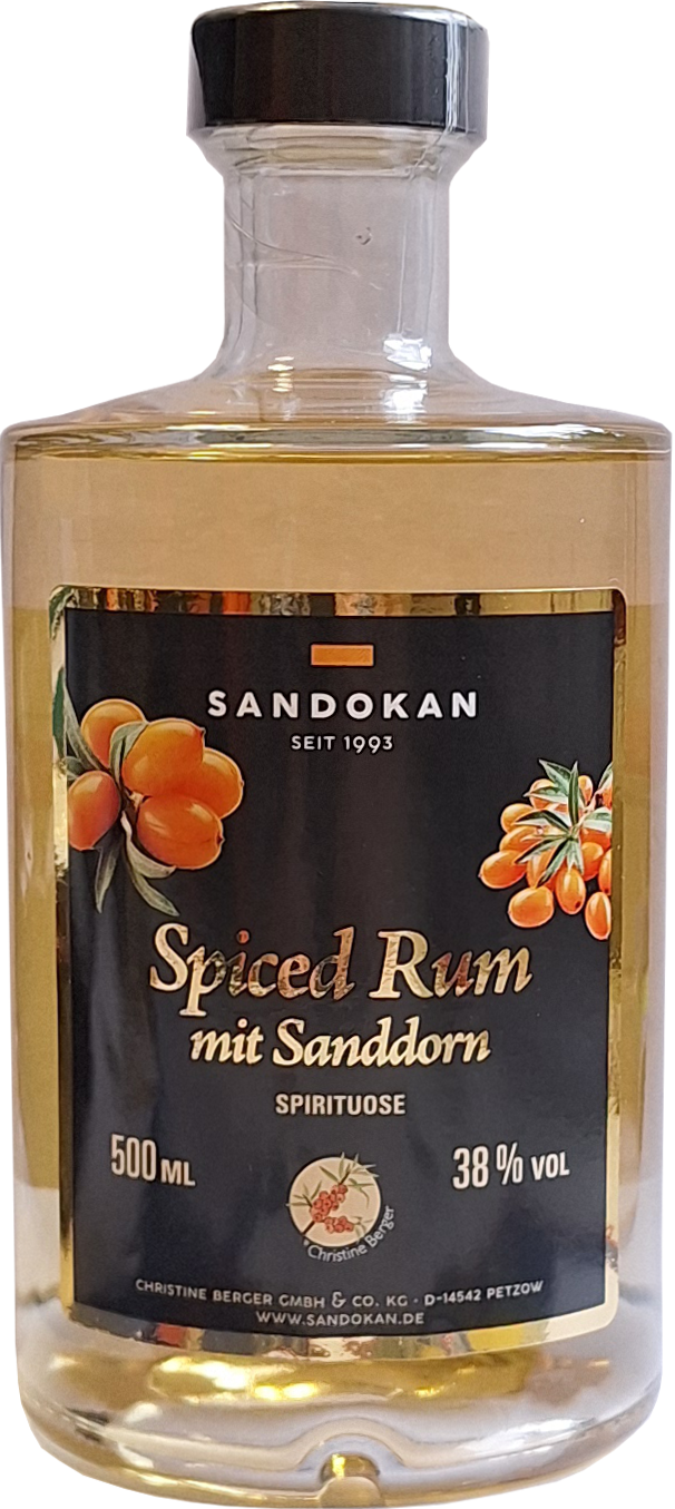 Spiced Rum mit Sanddorn 38 % 500 ml