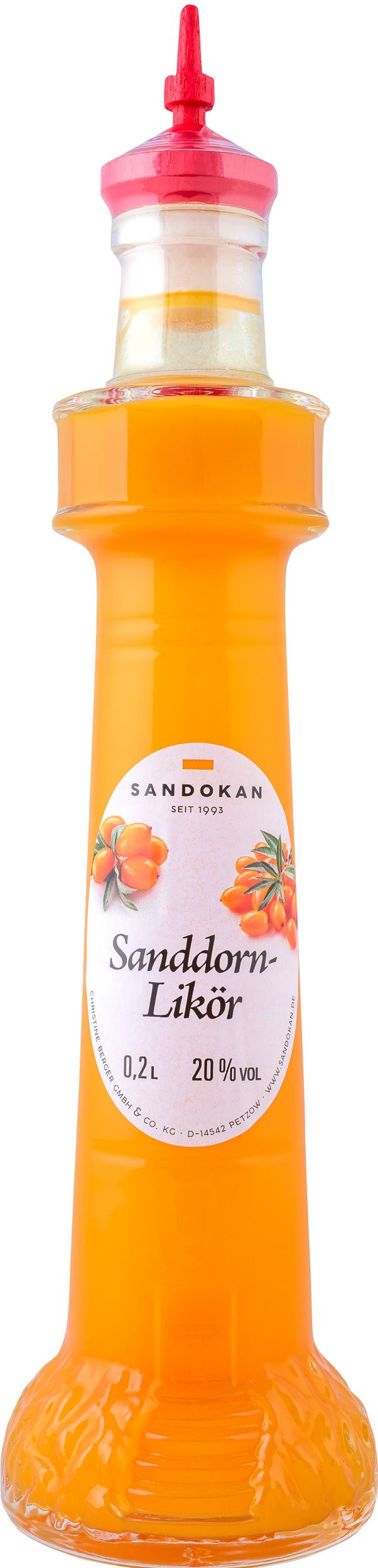 Sanddornlikör 0,2L Leuchtturm