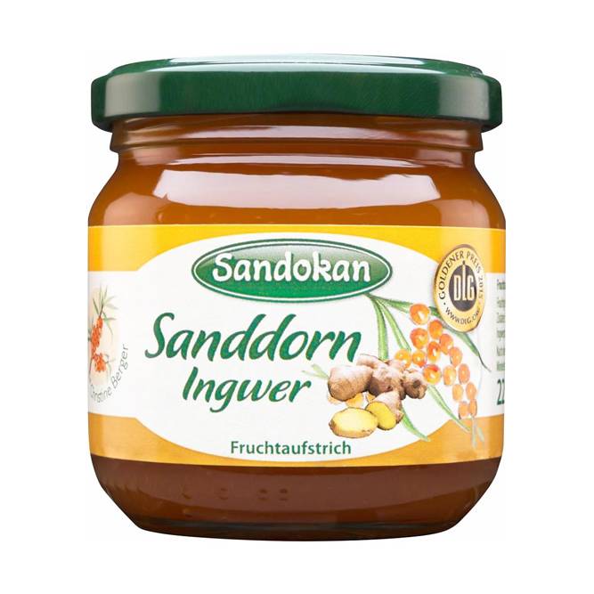 Fruchtaufstrich Sanddorn Ingwer 225 g