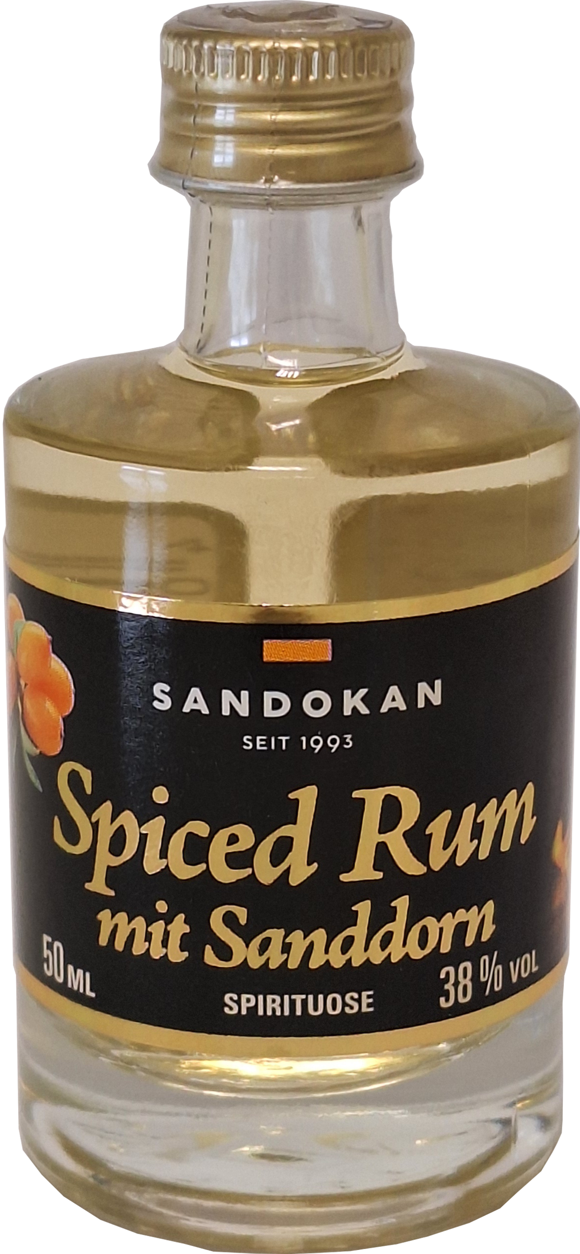 Spiced Rum mit Sanddorn 38 % 50 ml