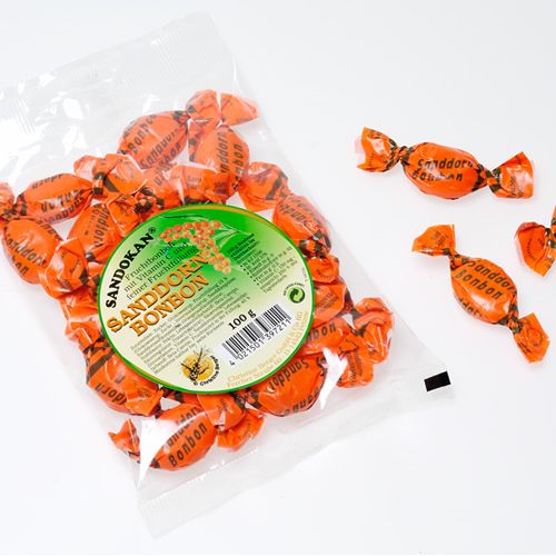 Sanddorn-Bonbons mit Vitamin C und Fruchtfüllung 100g