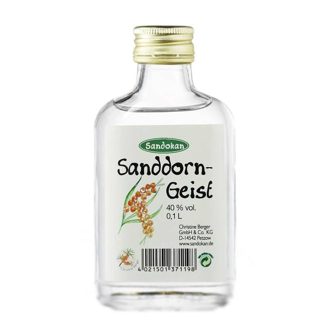 Geist aus Sanddorn 100 ml Taschenflasche