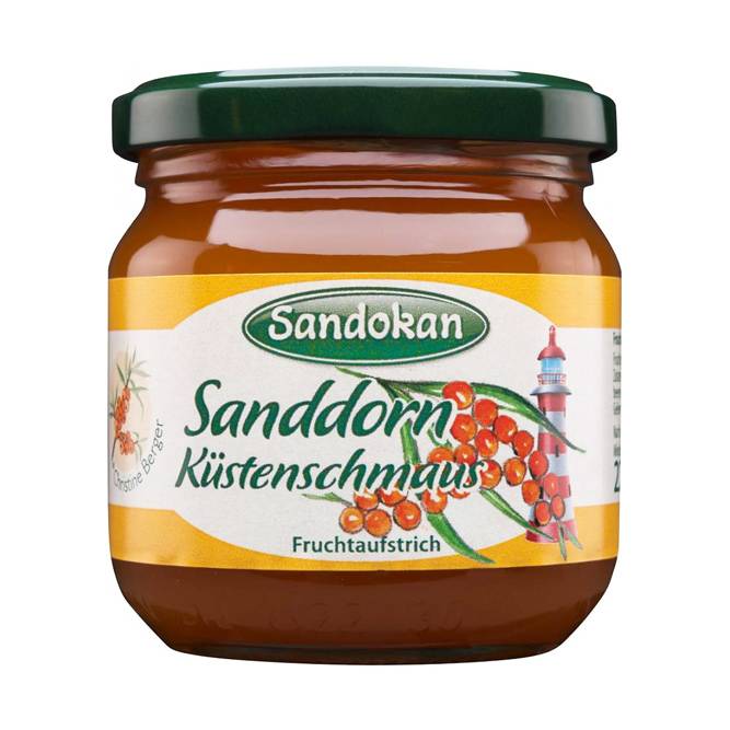 Fruchtaufstrich Sanddorn-Küstenschmaus mit Rum 225 g