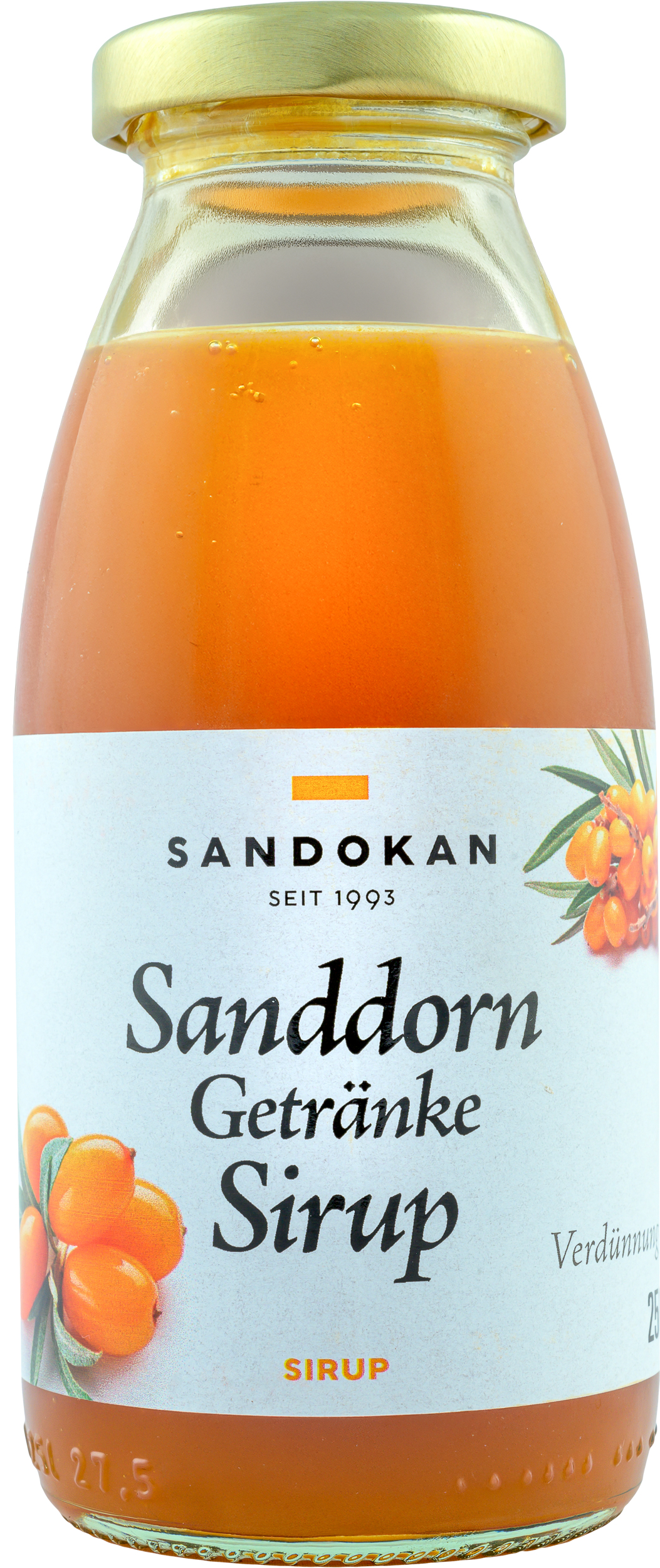 Sanddornsirup direkt vom Erzeuger 0,25L